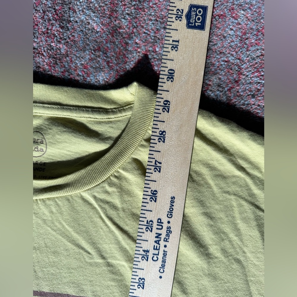 PURA VIDA PURAVIDA BORN TO ROAM CREW TEE LARGE oversized Yellow Graphic Tee - Picture 11 of 17